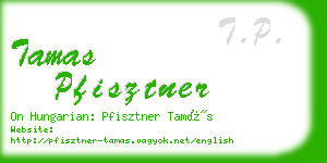 tamas pfisztner business card